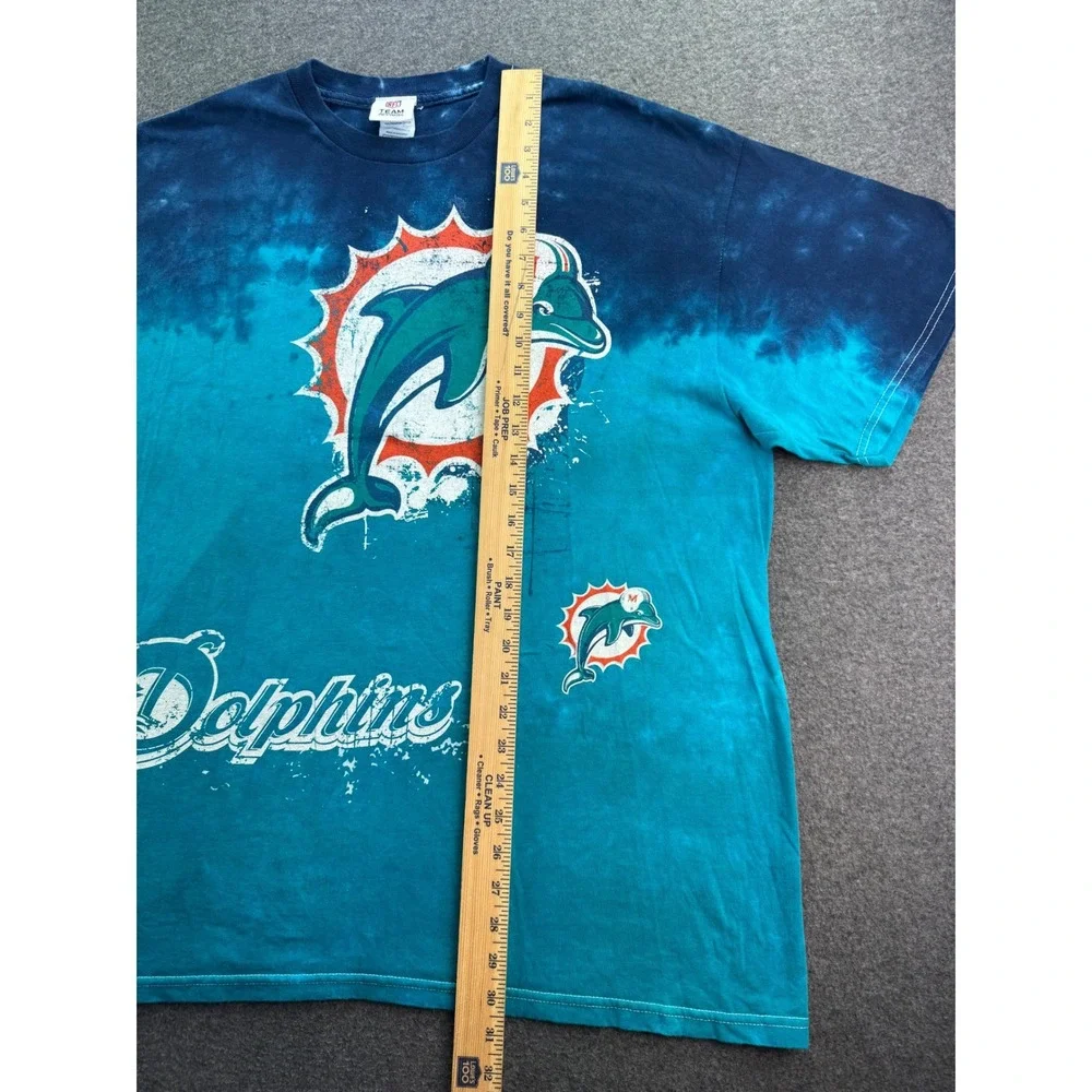 Miami‎ Dolphins NFL Team Apparel Tie Dye T Shirt Mens 2XL NFL Football